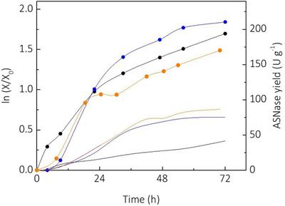 L-asparaginase Production by Leucosporidium scottii in a Bench-Scale Bioreactor With Co-production of Lipids